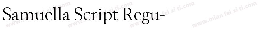 Samuella Script Regu字体转换